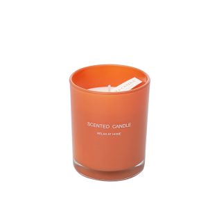 Citta Home Decoration Glass Jar Scented Aromatherapy Soy Candles(Orange: Bathed in Wind)