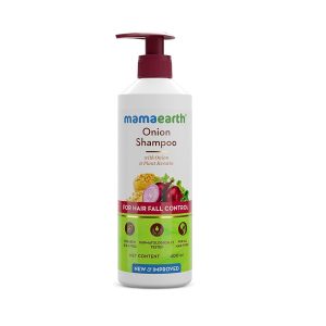 Mamaearth Onion Shampoo for Hair Fall Control 400ml
