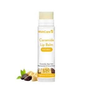 WishCare Ceramide Lip Balm Natural With SPF 50 PA+++ 5gm