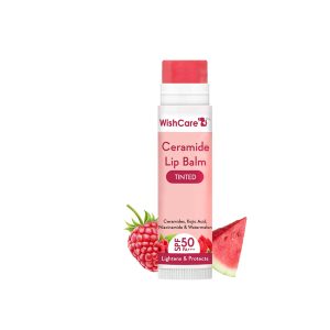 WishCare Ceramide Lip Balm Tinted With SPF 50 PA+++ 5gm